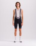 SANTINI pantalones cortos de tirantes - KARMA DELTA - negro