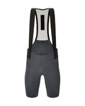 SANTINI pantalones cortos de tirantes - PLUSH - gris