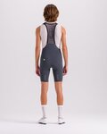 SANTINI pantalones cortos de tirantes - PLUSH - gris