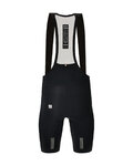 SANTINI pantalones cortos de tirantes - PLUSH - negro