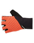 SANTINI guantes de dedos cortos - RIGA - naranja/negro