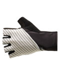 SANTINI guantes de dedos cortos - RIGA - blanco/negro