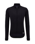 SANTINI maillot de invierno de manga larga - IMPETUS ZIP - negro