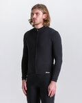 SANTINI maillot de invierno de manga larga - IMPETUS ZIP - negro