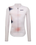 SANTINI maillot de verano de manga larga - OMBRA ECO SLEEK  - blanco