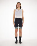 SANTINI pantalones cortos sin tirantes - GIADA PURE - verde/negro