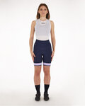 SANTINI pantalones cortos sin tirantes - GIADA PURE - púrpura/azul