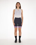 SANTINI pantalones cortos sin tirantes - GIADA PURE - rosa/negro