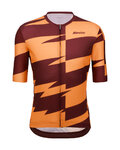 SANTINI jersey de manga corta - FURIA SMART - naranja/granate