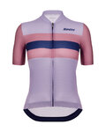 SANTINI jersey de manga corta - ECO SLEEK NEW BENGAL - púrpura