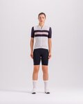 SANTINI jersey de manga corta - ECO SLEEK NEW BENGAL - blanco/negro