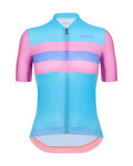 SANTINI jersey de manga corta - ECO SLEEK NEW BENGAL - rosa/turquesa