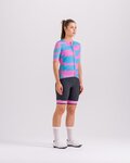 SANTINI jersey de manga corta - FURIA SMART - rosa/turquesa