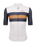 SANTINI jersey de manga corta - ECO SLEEK NEW BENGAL  - blanco/gris