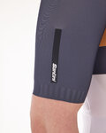 SANTINI jersey de manga corta - ECO SLEEK NEW BENGAL  - blanco/gris