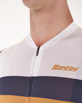 SANTINI jersey de manga corta - ECO SLEEK NEW BENGAL  - blanco/gris