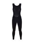 SANTINI pantalones largos con tirantes - ADAPT - negro