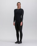 SANTINI pantalones largos con tirantes - ADAPT - negro