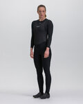 SANTINI pantalones largos con tirantes - PURE - negro