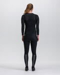 SANTINI pantalones largos con tirantes - PURE - negro