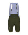 SANTINI pantalones cortos de tirantes - CARGO - verde