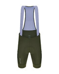 SANTINI pantalones cortos de tirantes - CARGO - verde