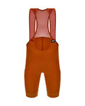 SANTINI pantalones cortos de tirantes - RTR - naranja/marrón
