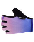 SANTINI guantes de dedos cortos - LUCE - púrpura