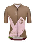 SANTINI jersey de manga corta - NOTE - marrón/rosa