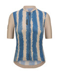 SANTINI jersey de manga corta - BAMBU - azul/beige