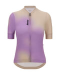 SANTINI jersey de manga corta - SPOT - beige/púrpura