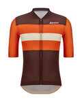 SANTINI jersey de manga corta - BENGAL - marrón/naranja/beige