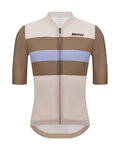 SANTINI jersey de manga corta - BENGAL - beige/marrón/azul claro