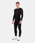 SANTINI pantalones largos con tirantes - RTR - negro