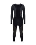 SANTINI pantalones largos con tirantes - VEGA DRY - negro