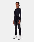 SANTINI pantalones largos con tirantes - VEGA DRY - negro