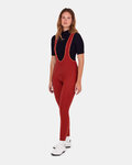 SANTINI pantalones largos con tirantes - RTR - rojo