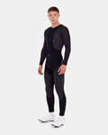 SANTINI pantalones largos con tirantes - VEGA DRY - negro