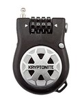 KRYPTONITE candado de bicicleta - R2 RETRACTOR COMBO CABLE - negro