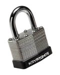 KRYPTONITE candado de bicicleta - LAMINATED STEEL - plateado