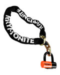 KRYPTONITE candado de bicicleta - NEW YORK NOOSE - blanco/naranja/negro