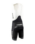 SANTINI pantalones cortos de tirantes - OSAKA TONO PELLS - negro