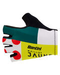 SANTINI guantes de dedos cortos - TDF COMBO - blanco/rojo/amarillo/verde