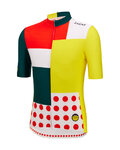 SANTINI jersey de manga corta - TDF FAN COMBO - blanco/rojo/amarillo/verde