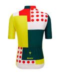 SANTINI jersey de manga corta - TDF FAN COMBO - blanco/rojo/amarillo/verde