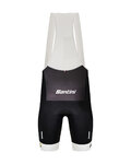 SANTINI pantalones cortos de tirantes - TDF BEST YOUNG RIDER - negro