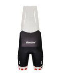 SANTINI pantalones cortos de tirantes - TDF BEST CLIMBER - negro