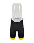 SANTINI pantalones cortos de tirantes - TDF LEADER - negro