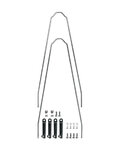 SKS recambio - U-STAY KIT VELO55  - plateado