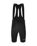 SANTINI pantalones cortos de tirantes - UNICO EDGE - negro
